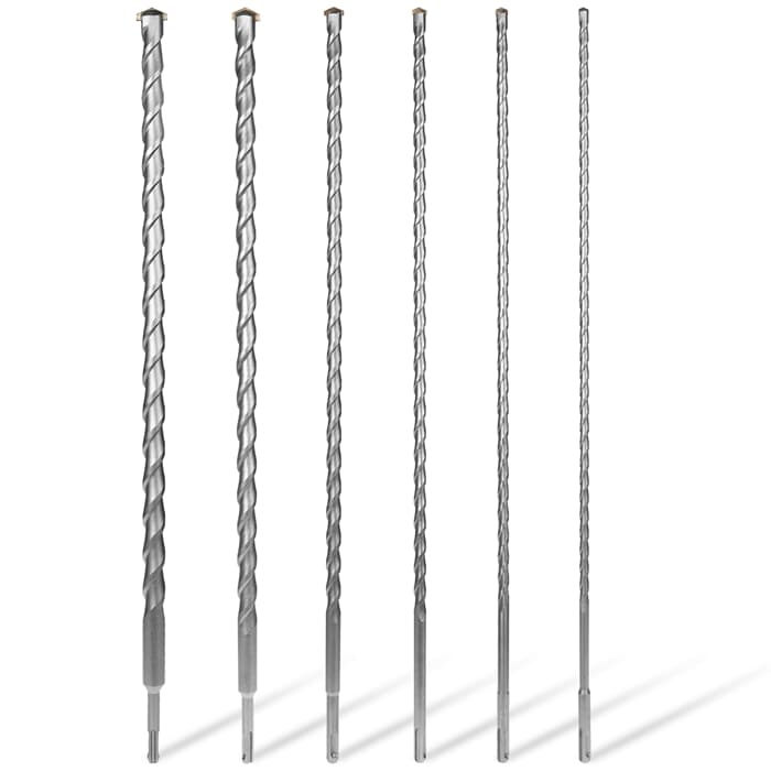 WALTER SDS Plus Concrete Masonry Rock Drill Bit Set 6-Piece 600mm Long